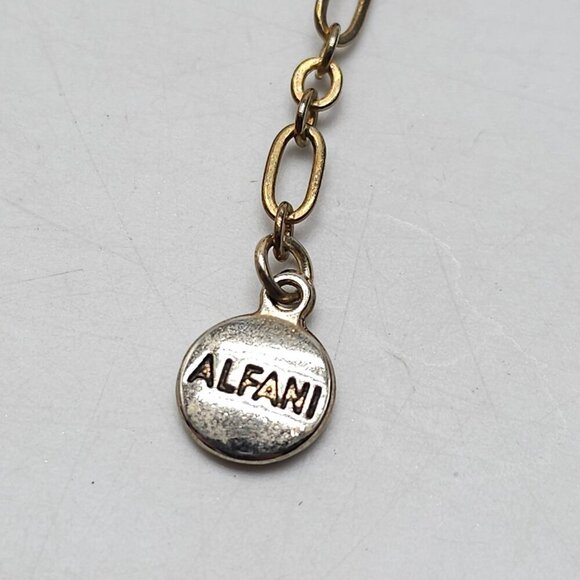 Gold-Tone Alfani Necklace & Dangle Earrings Set With Textured & Rhinestone Accen - Picture 6 of 9